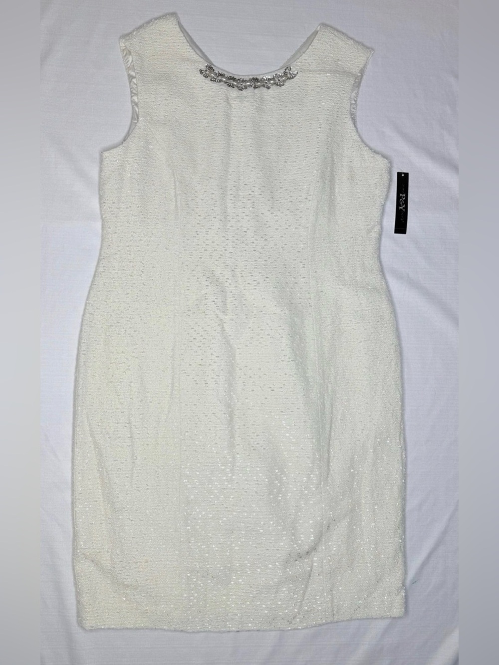 Preston & York Women’s Embellished Sleeveless Jacquard Dress Size 18 New